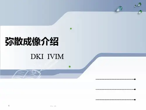 归纳弥散张量成像:DKI和IVIM介绍.ppt