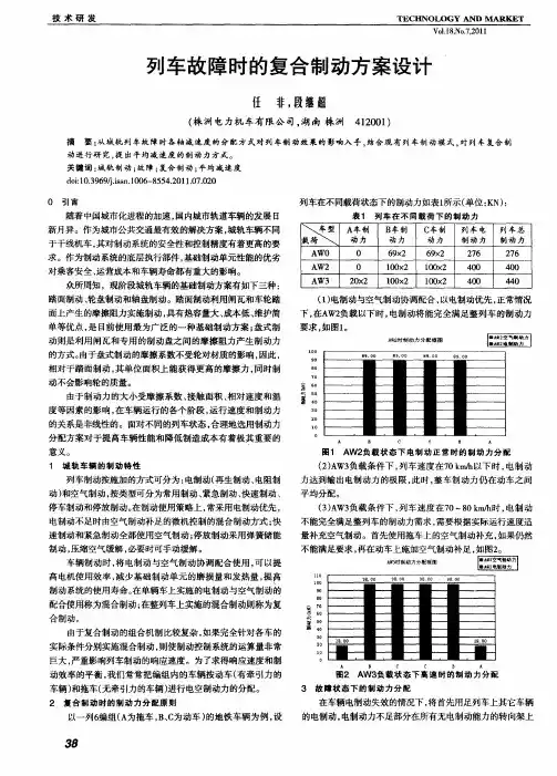 列车故障时的复合制动方案设计