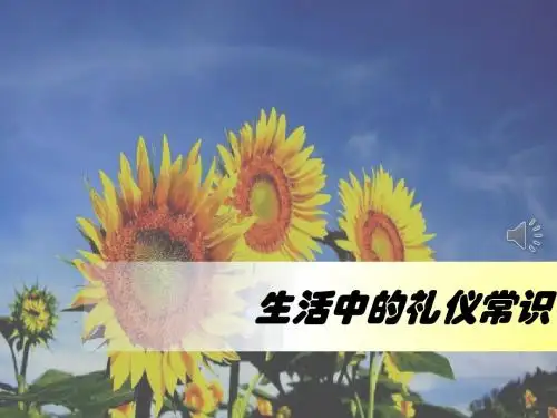 11.2 制作生活礼仪演示文稿