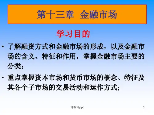 财政与金融第十三章