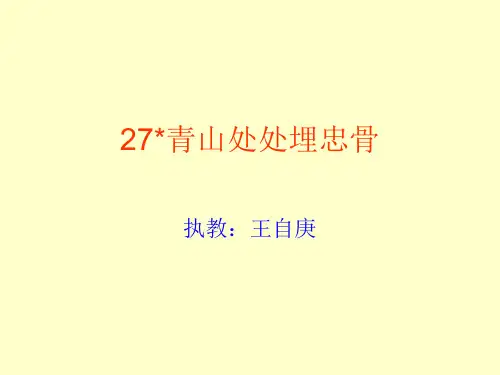 五年级第27课青山处处埋忠骨优秀  实用教学课件PPT4