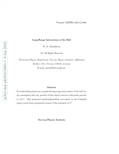 Long-Range Interactions of the Ball
