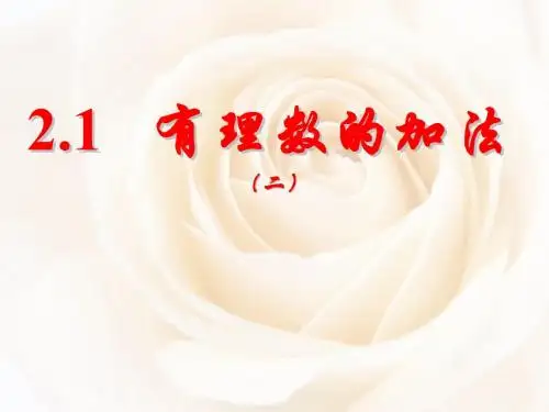 2.1 有理数的加法(第2课时)
