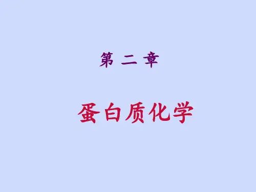 生物化学第一章-蛋白质的结构与功能PPT课件