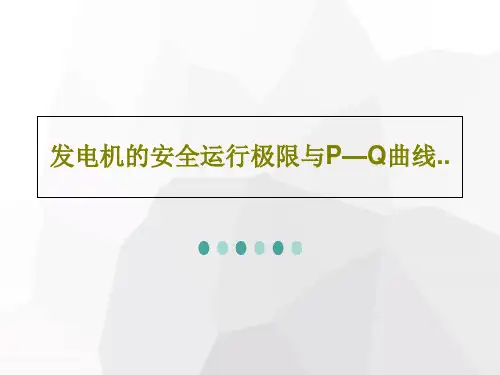发电机的安全运行极限与P—Q曲线..共40页文档