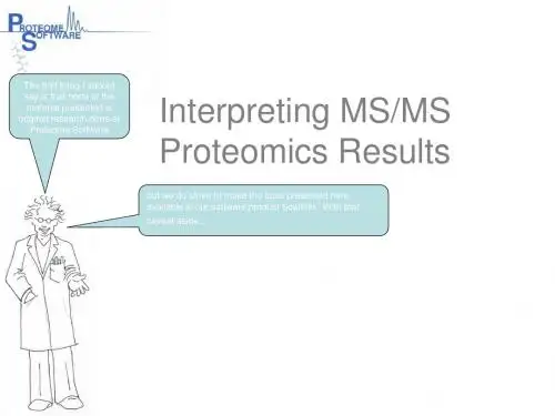 Identifying Proteins with Tandem Mass Spectrometry - Lectures：识别和串联质谱蛋白质-讲座 84页PPT