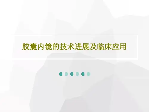 胶囊内镜的技术进展及临床应用99页PPT