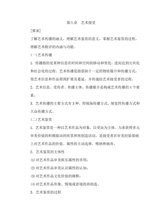 第八章 艺术接受