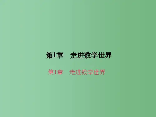 七年级数学上册 1 走进数学世界单元复习 走进数学世界课件 (新版)华东师大版
