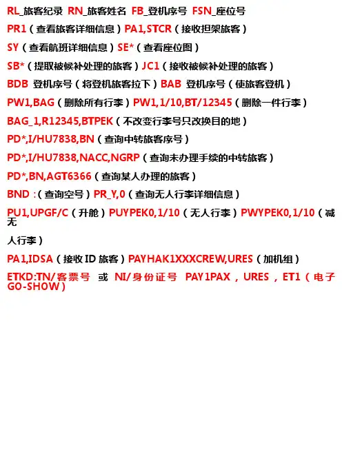 民航客运员初级