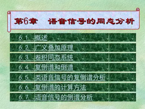第6章 语音信号的同态分析