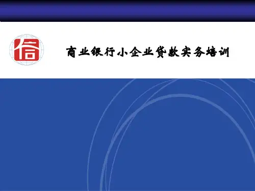 小企业贷款业务培训课件-授信方案