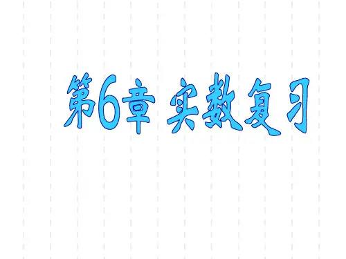 七年级下册第6章 实数复习 课件 沪科版.ppt