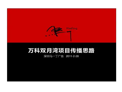 万科双月湾的项目传播的思路99页PPT