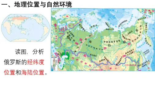 初一地理俄罗斯教学课件