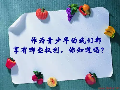第九课少年的权利