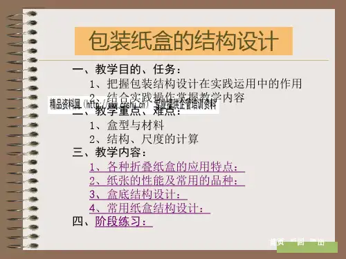 包装印刷包装纸盒的结构设计培训课程