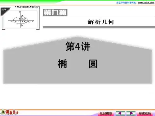 第4讲 椭圆