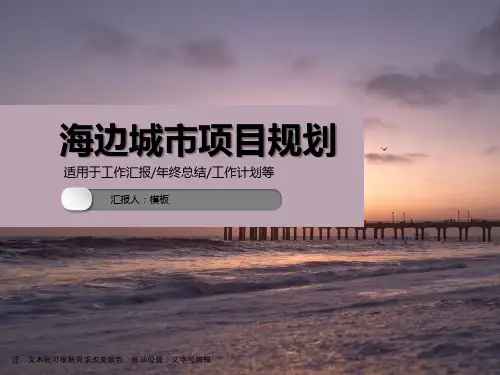 海边城市项目规划PPT模板