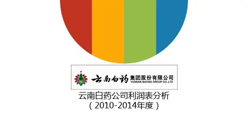 云南白药集团2010-2014年度财务报表分析
