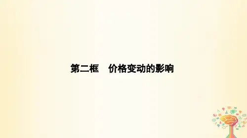 [K12]2019_2019学年高中政治第1单元第2课第2框价格变动的影响课件新人教版必修1