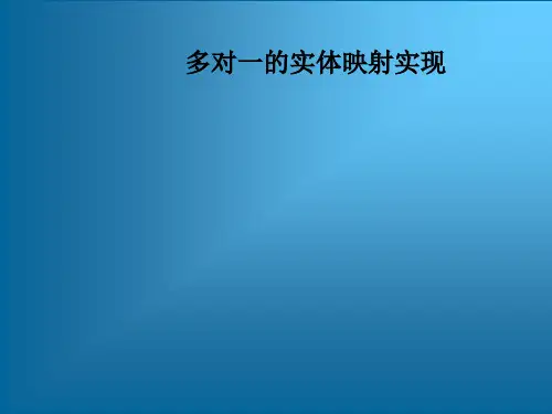 多对一的实体映射实现ppt课件