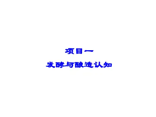 发酵与酿造技术1.发酵与酿造认知