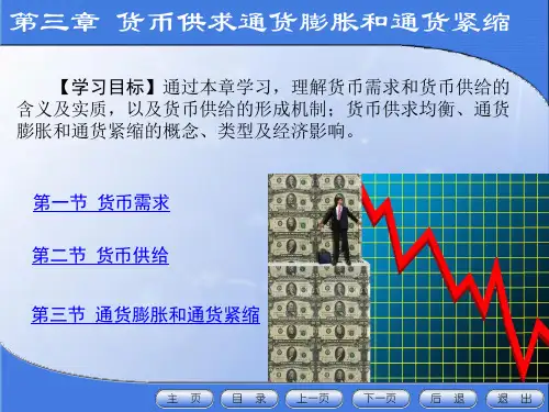 金融学之货币供求通货膨胀和通货紧缩(精品PPT课件共68页)