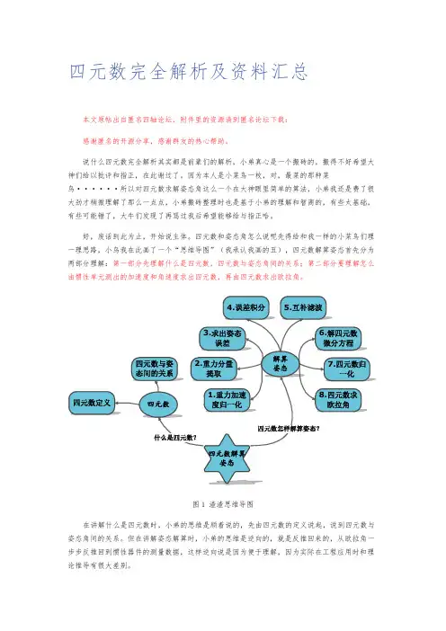 四元数解算姿态完全解析及资料汇总 2