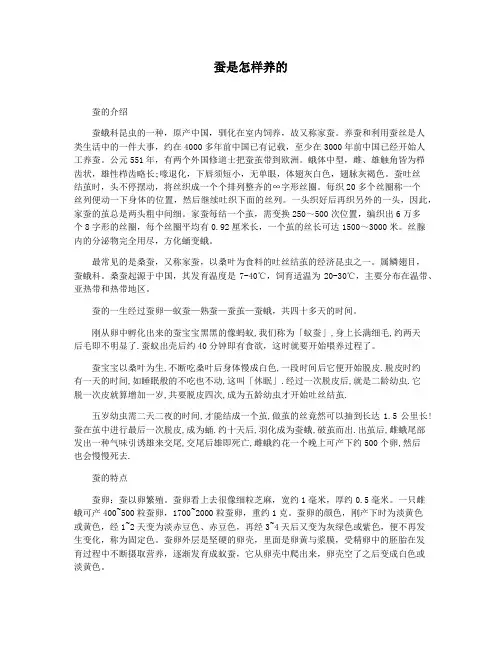 蚕是怎样养的