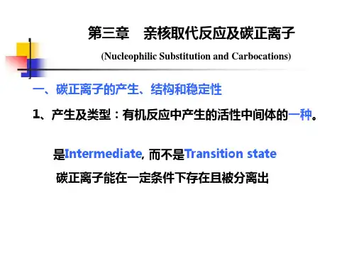第三章碳正离子.