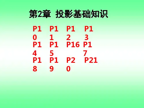 第二章投影基础知识