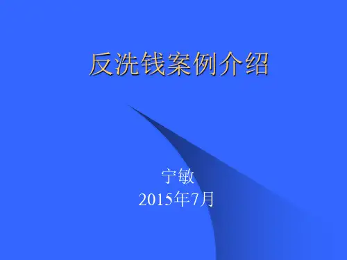 反洗钱案例介绍