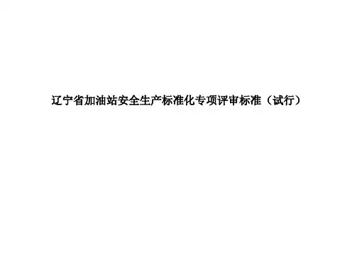 辽宁省加油站安全生产标准化评审标准(试行)