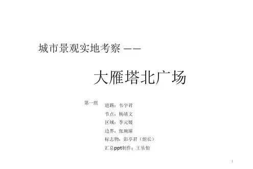 大雁塔北广场分析PPT精选文档