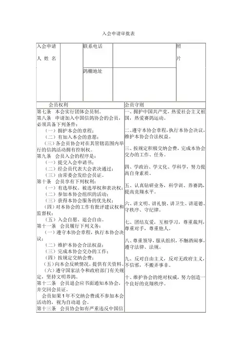 入会申请审批表.doc