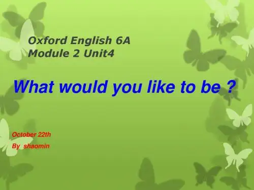 what would you like to be-