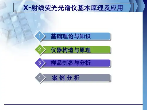 X射线荧光光谱分析技术简介1