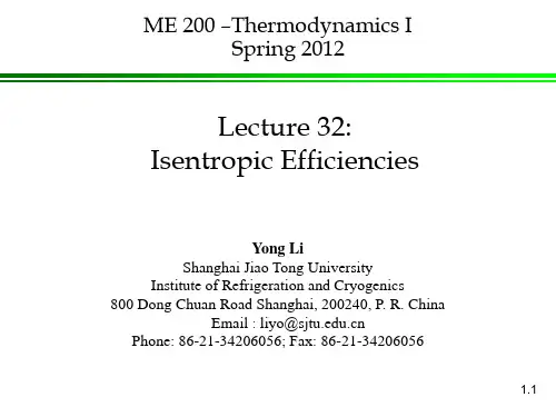 ME 200 Lecture 32 Spring 2012_Isentropic Efficiencies