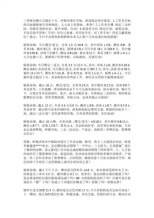 自编激励业务短信