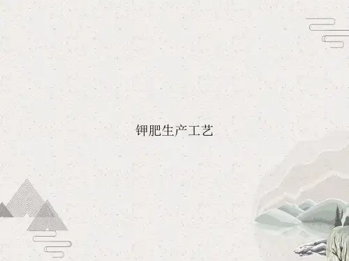 钾肥生产工艺