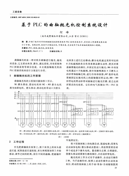 基于PLC的曲轴抛光机控制系统设计
