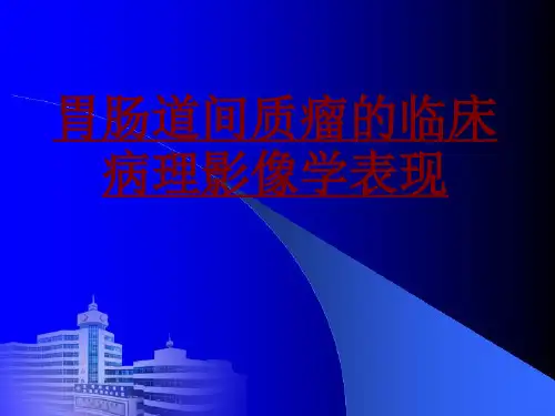 医学胃肠道间质瘤的临床病理影像学表现专题课件