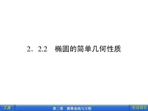 2.2.2第1课时椭圆的简单几何性质