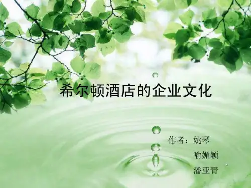 d希尔顿酒店的企业文化-42页精选文档