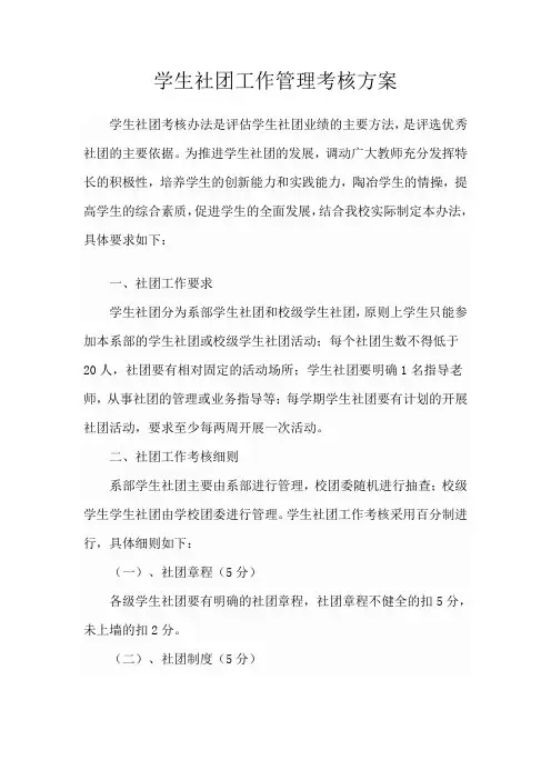 学生社团管理