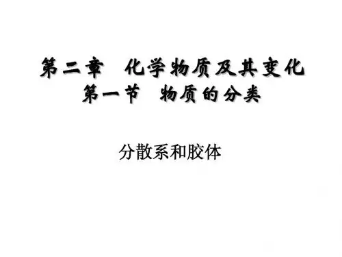 第二章第一节物质的分类Classify of substance(第二课时lesson 2)[1]