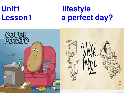 高中英语必修一unit 1. lesson 1 lifestyle
