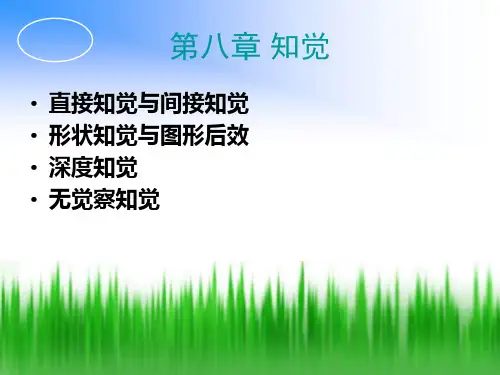 第八章知觉