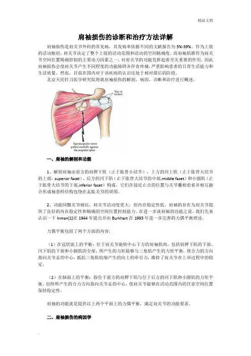 肩袖损伤的诊断和治疗方法详解 2